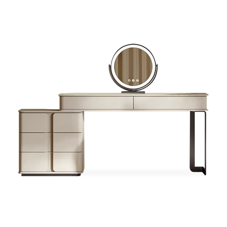 Orren Ellis Makeup Vanity with Light mirro,5 drawers Wayfair